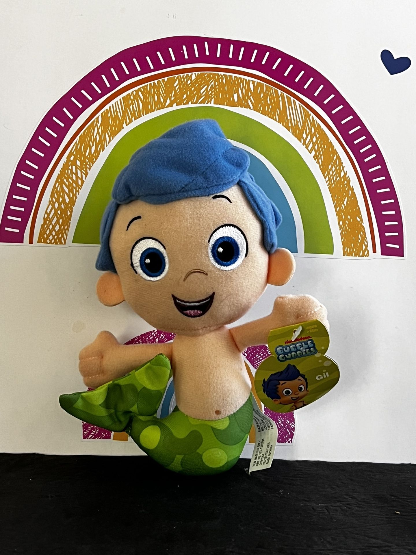 BUBBLE GUPPIES GIL BRAND NEW 8 INCH PLUSH WITH TAGS