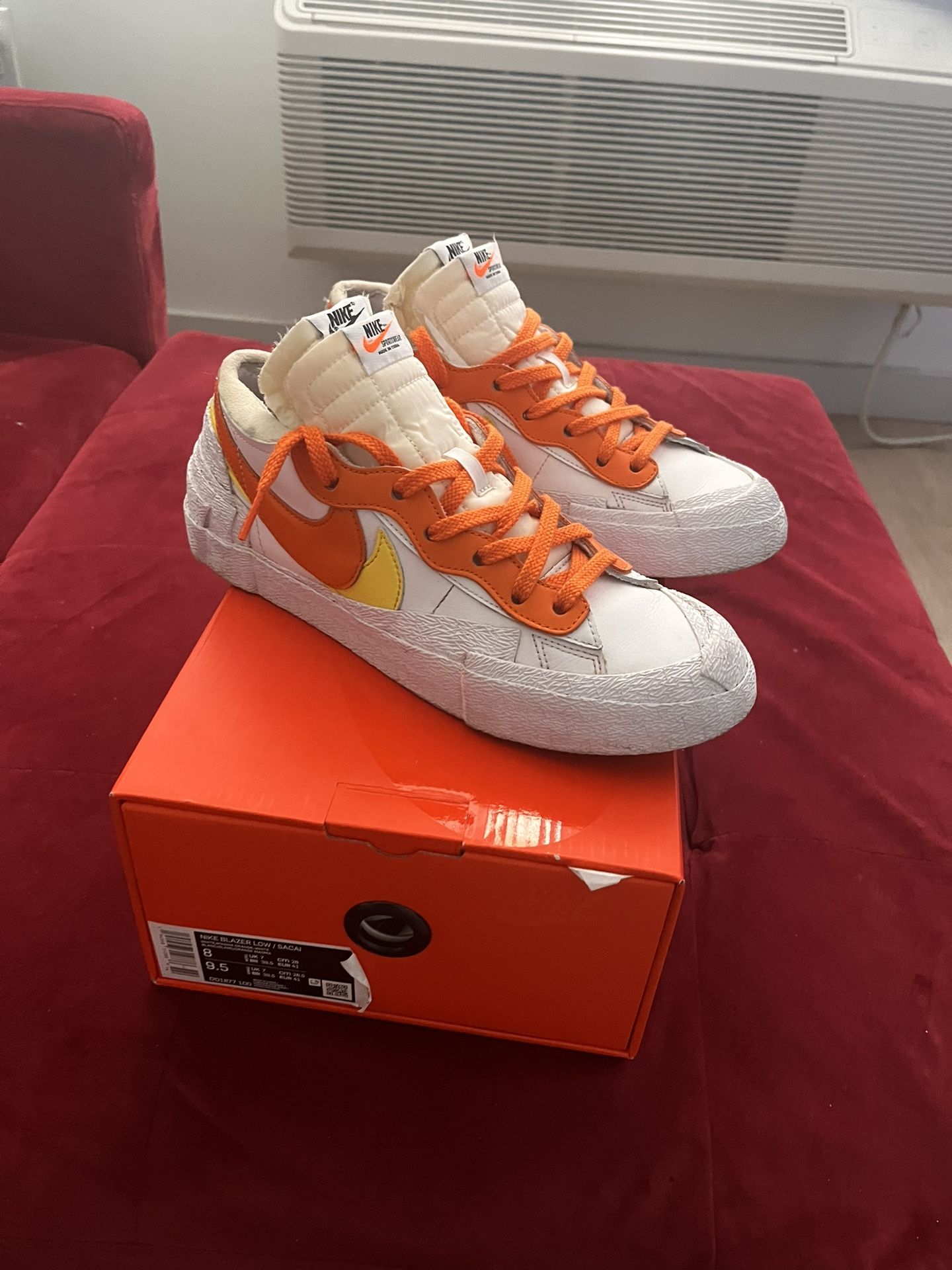 Blazer Sneakers Nike Blazer Low Sacai Magma Orange Nike Sacai