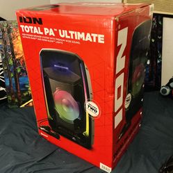 ION - (Total PA Ultimate) - 650W - Bluetooth PA Speaker System w/ Mic, LED Lights, Bluetooth, Stand Etc.
