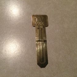 TV GUIDE BRASS  4 INCH  VINTAGE PAGE MARKER