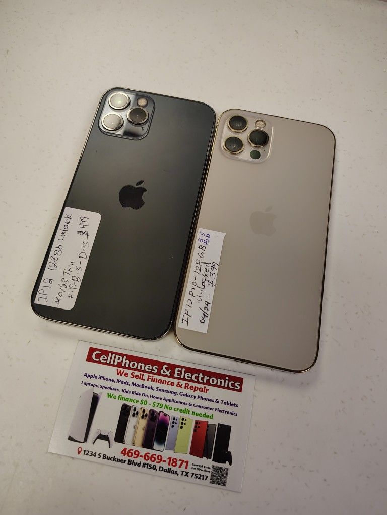 iPhone 12 Pro Max 128GB Factory Unlocked-On Special Cash Deal $349