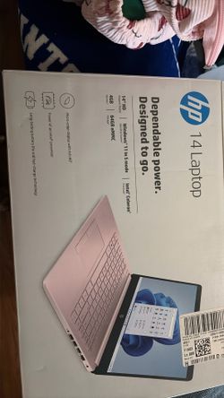 HP 14” Laptop (Pink) – Windows 11 – Charger Included