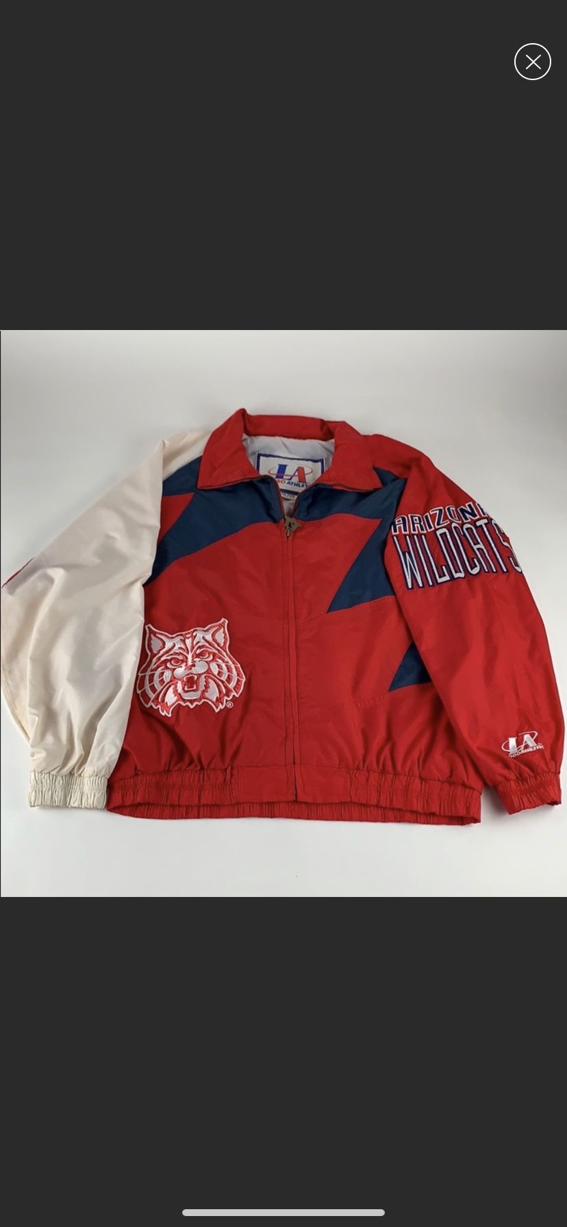 Arizona Wildcats NCAA Vintage Logo Athletic Shark Tooth Jacket