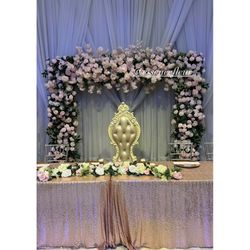 Square Arch Backdrop And Marquee Letters 