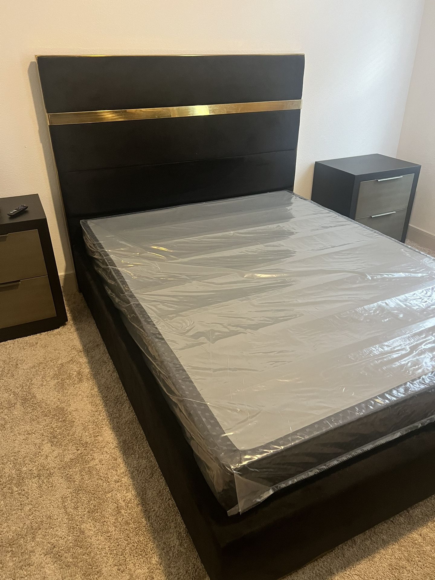 Black And Gold Bed Frame for Sale in Houston, TX OfferUp