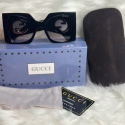 Gucci Black Frame Women’s Sunglasses 