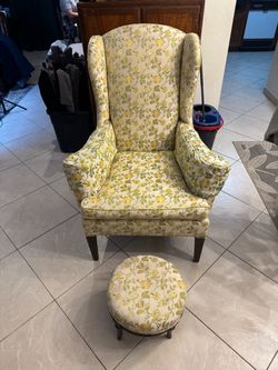 Vintage wingback classic chair