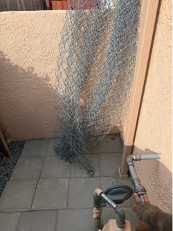 Chain link fencing