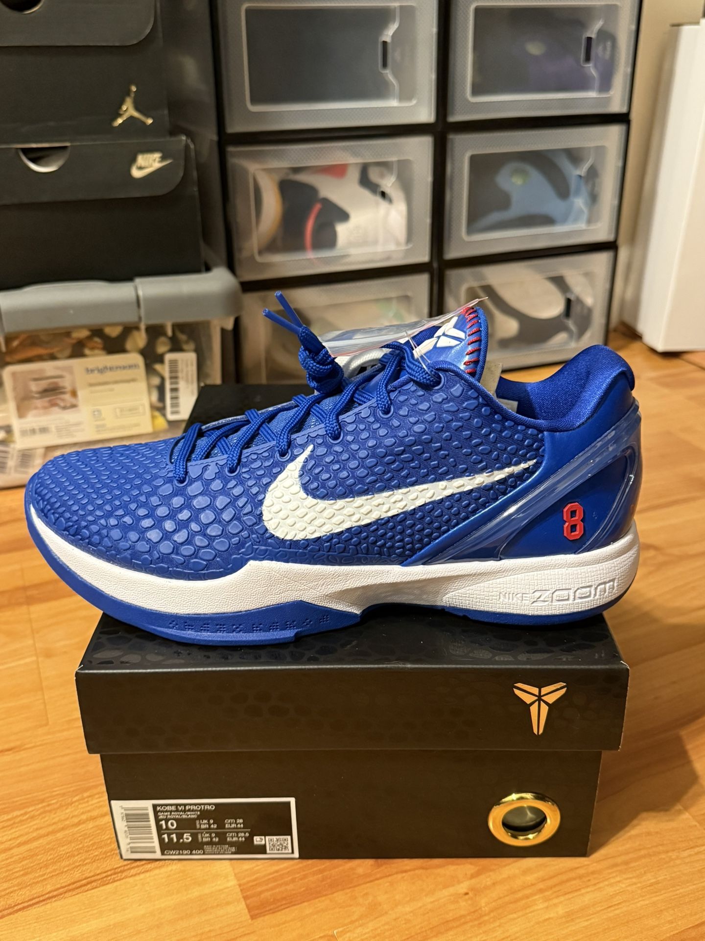 Nike Kobe 6 “Protro Dodgers” Mens Size 10 New !!