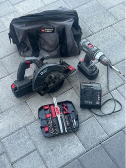Porter Cable 18v Drill and Skill Saw with 2 Batteries and Charger! Works Great!