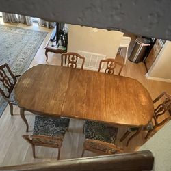 6-8 Seater Dining Table And Chairs