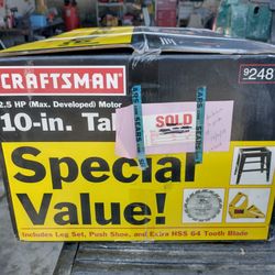 Craftsman Table Saw 