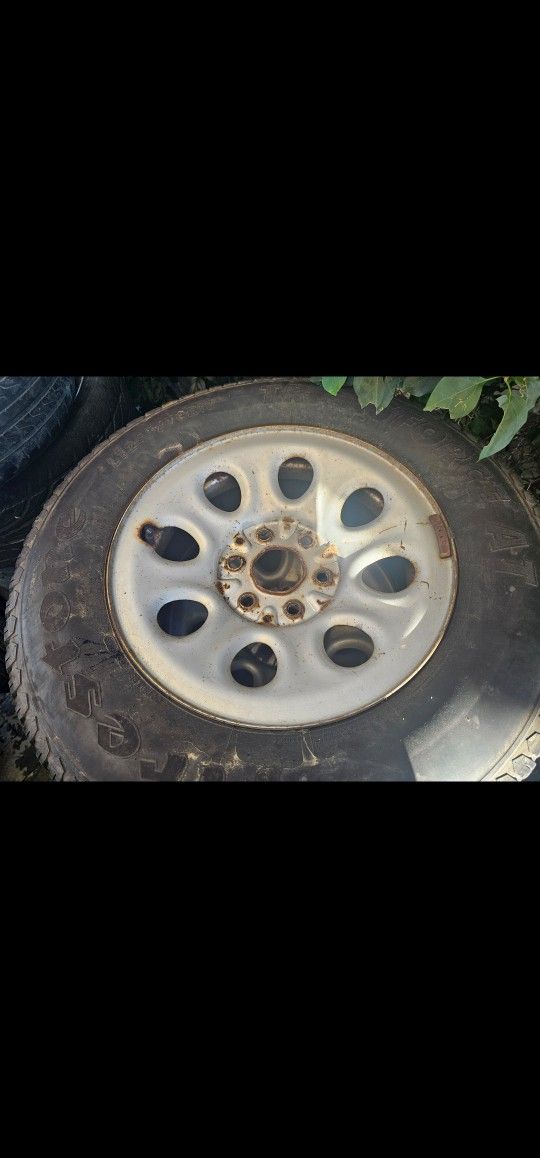 6X5.5 Steelies With Tires