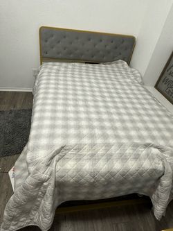Full bed frame + mattress all for $75 OBO