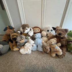 Stuffed Plush Animal Lot Assorted With Tags