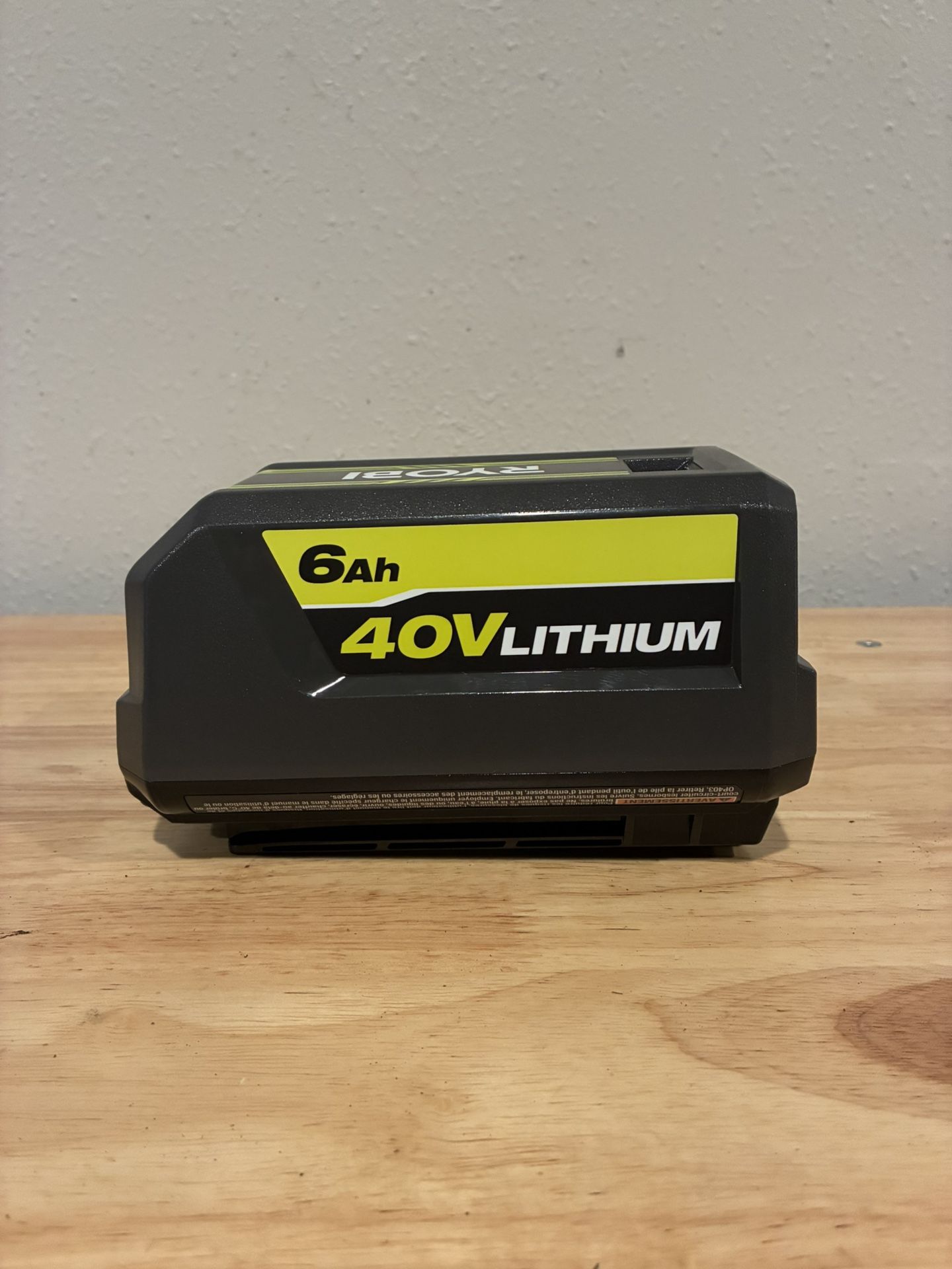 Ryobi 40V Lithium-Ion 6.0 Ah High Capacity Battery
