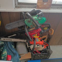 Chainsaws And Climbing Gear And Rope's & Nail Guns