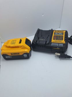 DeWalt 20V 5Ah Battery and Charger