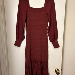 Anthropologie XS red dress