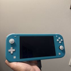 Nintendo Switch Turquoise ( With Charger & Game)