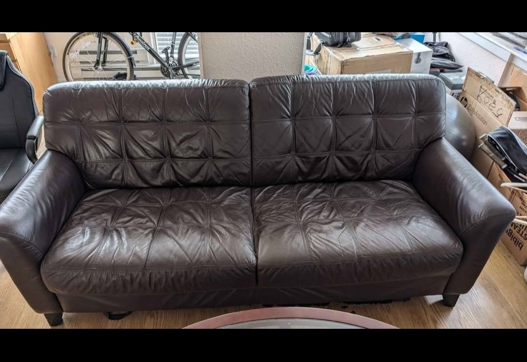 Vegan Leather Couch