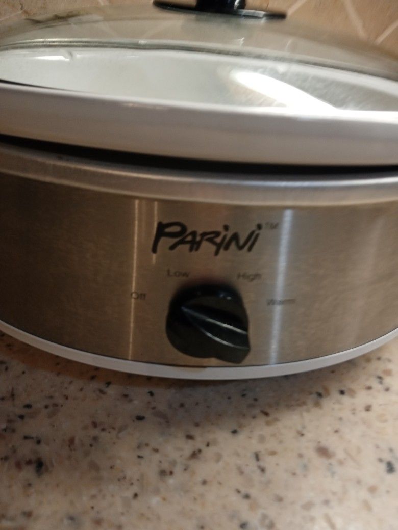 Parini 2 Quart Slow Cooker/ Casserole/ New/ Stainless Steel for Sale in