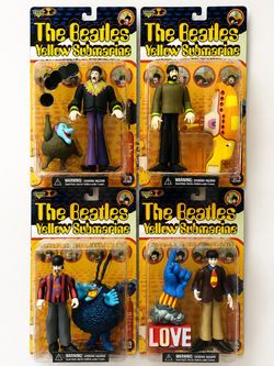 The Beatles Yellow Submarine Action Figures Set of 4