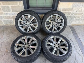 22’ Denali Sierra Yukon Wheels Tires 6 Lug Silverado Tahoe Suburban.