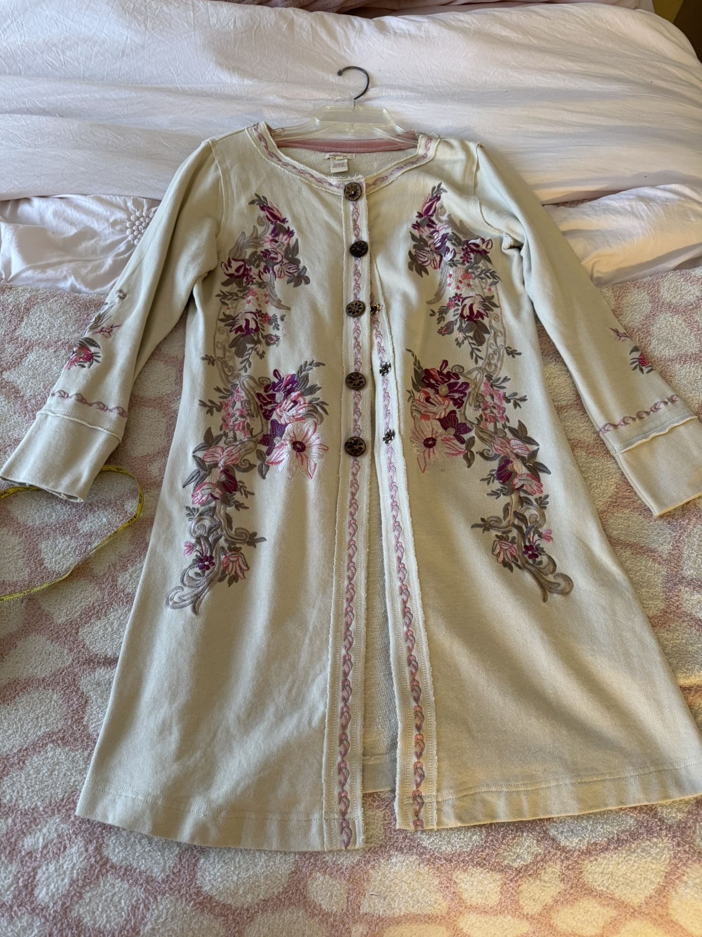 Sundance Embroidered Cotton Coat S