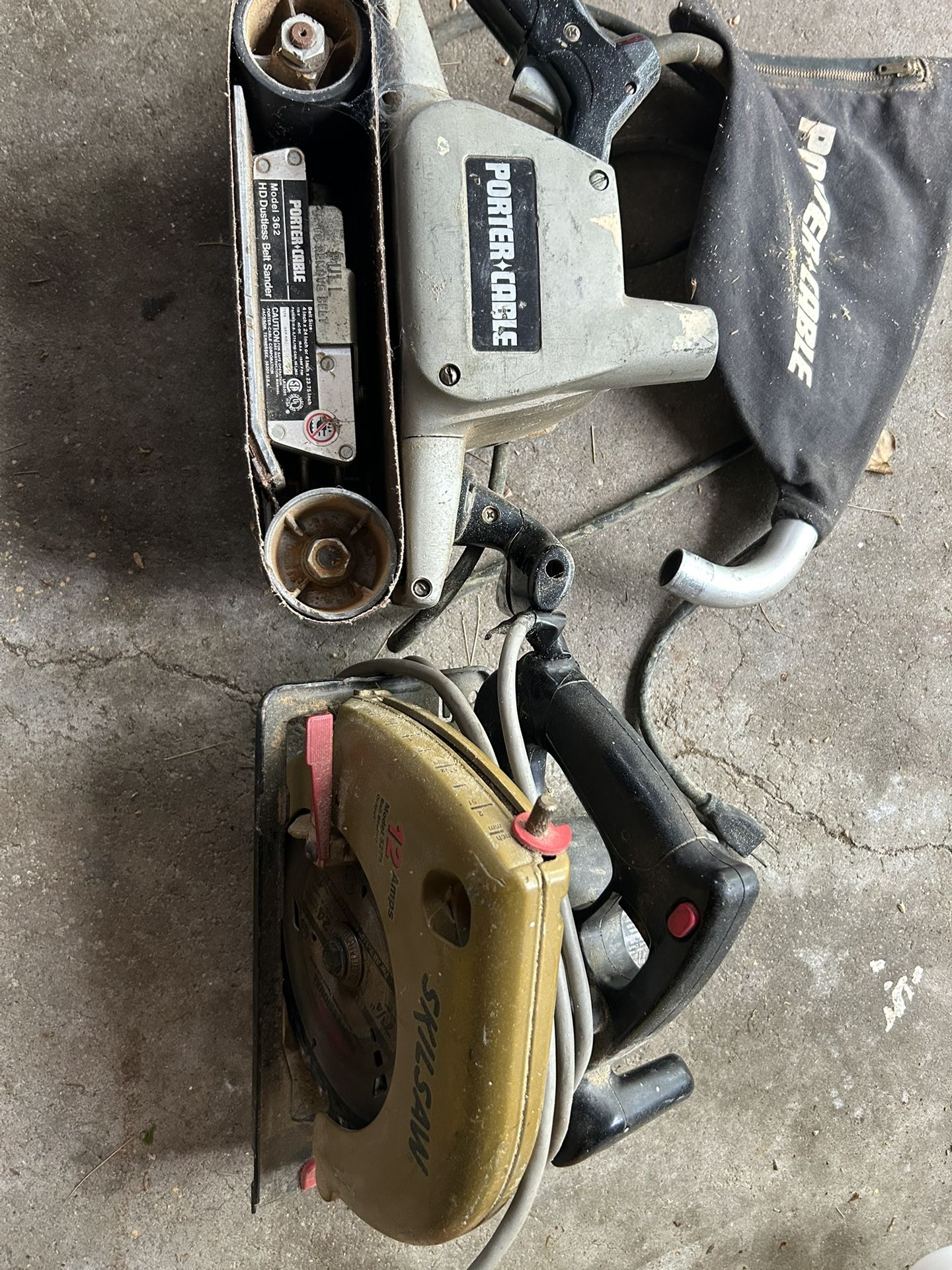 Porter cable Belt Sander And skilsaw