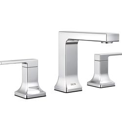 Delta Faucet Velum widespread bathroom 3 hole chrome