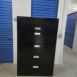 Solid Metal File Cabinet Without Lock Or key