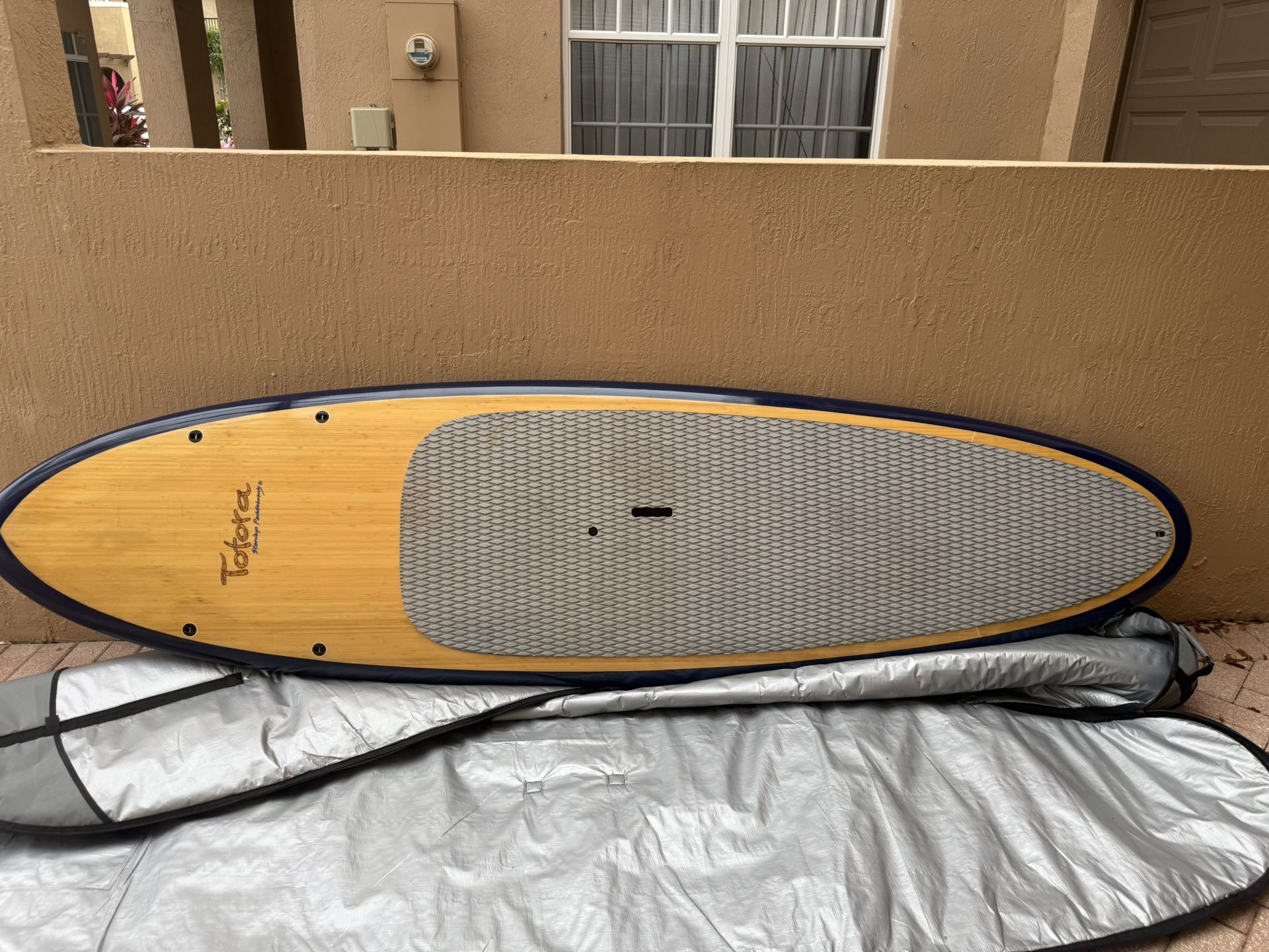 Totora Stand-Up Paddle Board (Can Be Used As Surfboard!)With Arahub Carrier & Pulse Paddle