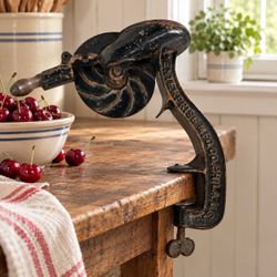 Antique Enterprise No 1 Cherry Stoner 1883 Cast Iron Pitter Philadelphia USA