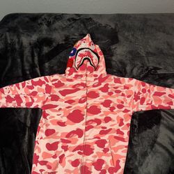 Pink BAPE Camo Hoodie