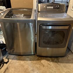 Lg top load washer and gas dryer