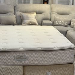 California King Mattress + Box spring