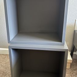 Grey Cube Shelves 