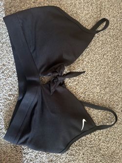 Nike Black Sports Bra with Tie Front