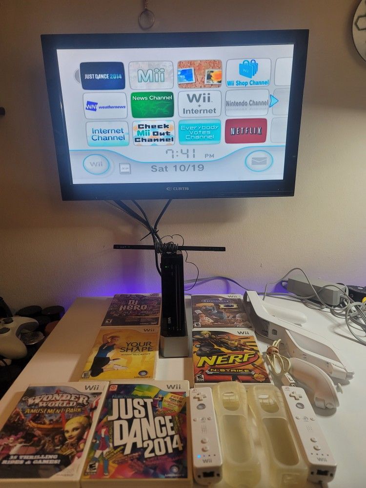 Nintendo Wii Full System With Games !!!!