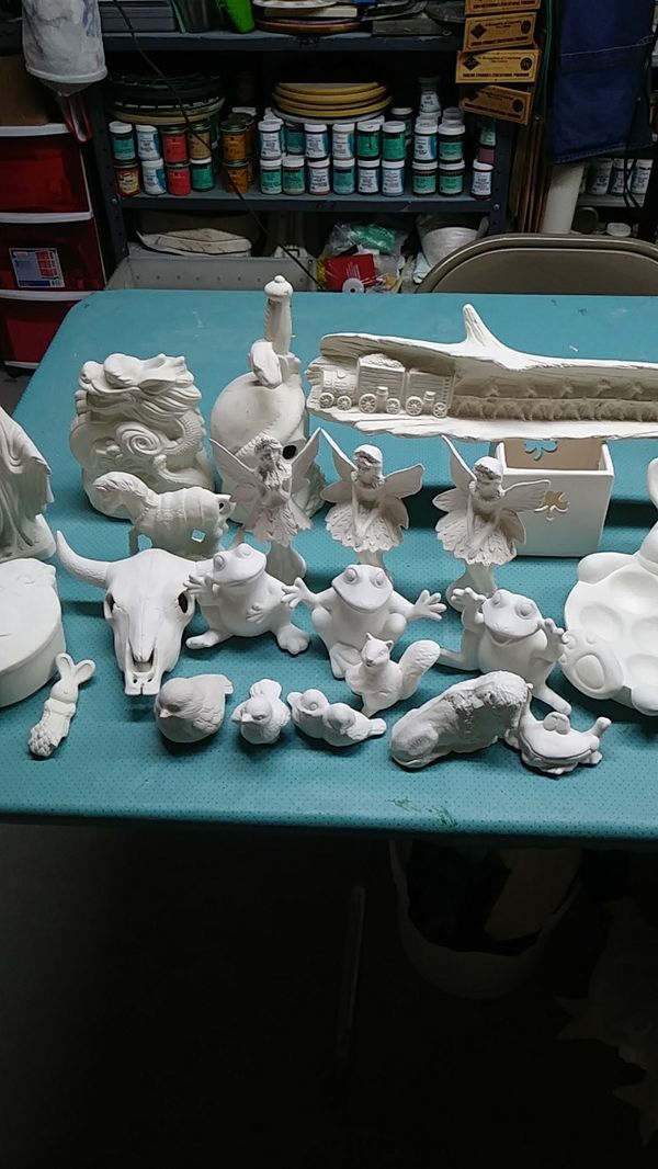 14 Ceramic bisque pieces for Sale in Joliet, IL OfferUp