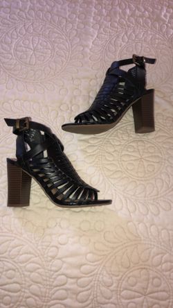 Black summer heels