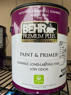 New Behr Premium Plus Interior Eggshell Enamel color gray