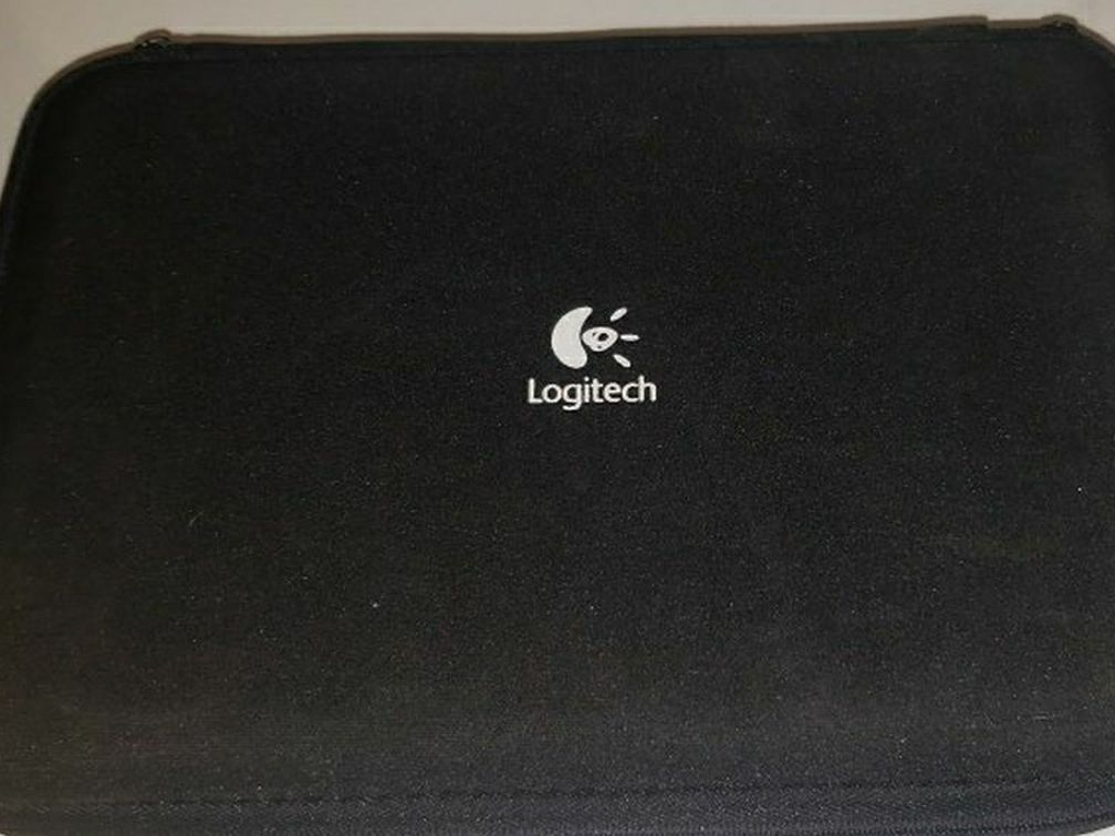 Logitech Computer/Laptop Speakers. Like new with case and support stands