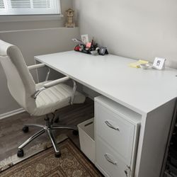 White Modern Desk