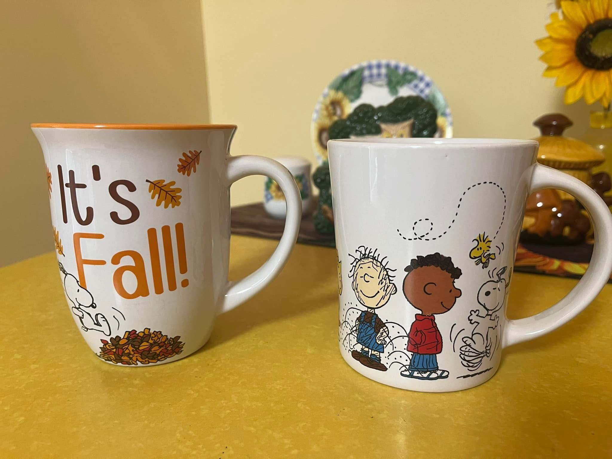 Two Charlie & Snoopy Cups