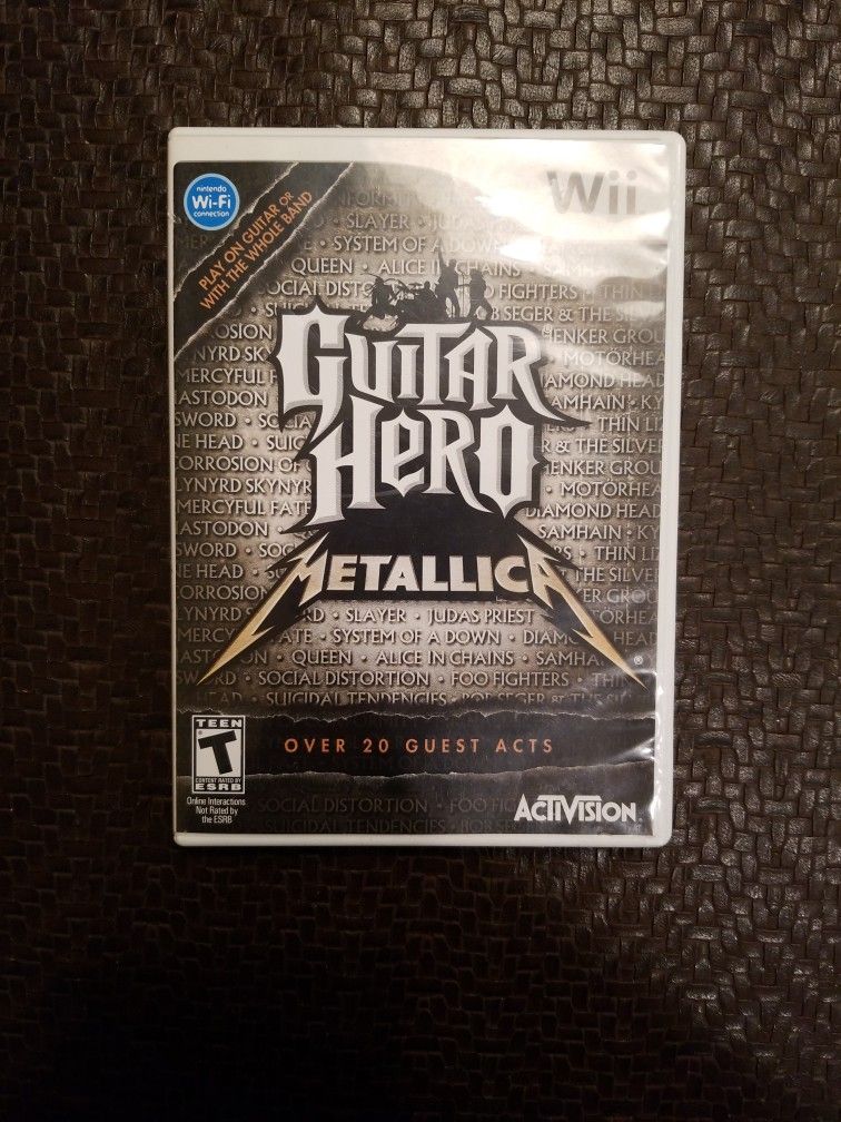 Wii Guitar Hero Metallica