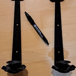 Wrought Iron Wall Candle Holders 