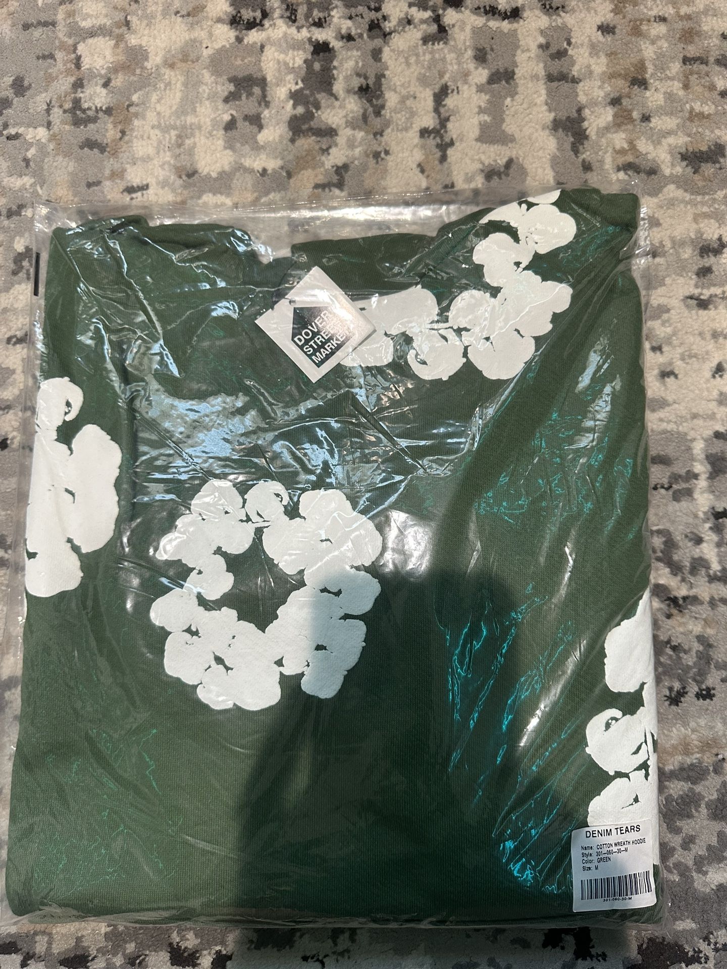 Green Denim Tear Hoodie