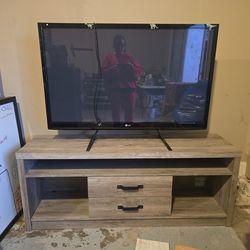 50" LG TV + Stand
